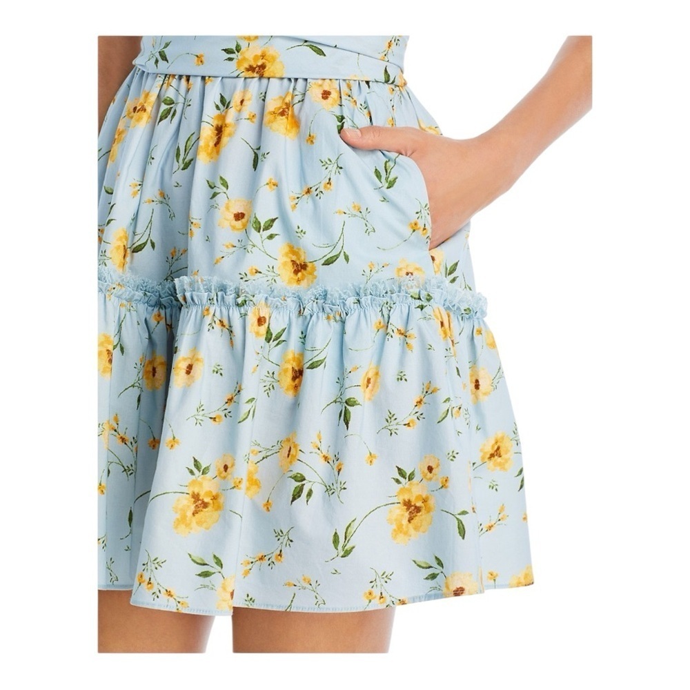Aqua Floral Print Bustier Mini Dress - 100% Exclusive - Picture 5 of 6